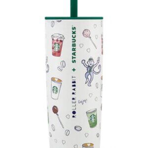 Starbucks x Roller Rabbit Coffeehouse Bonanza Steel Tumbler, LIMITED EDITION